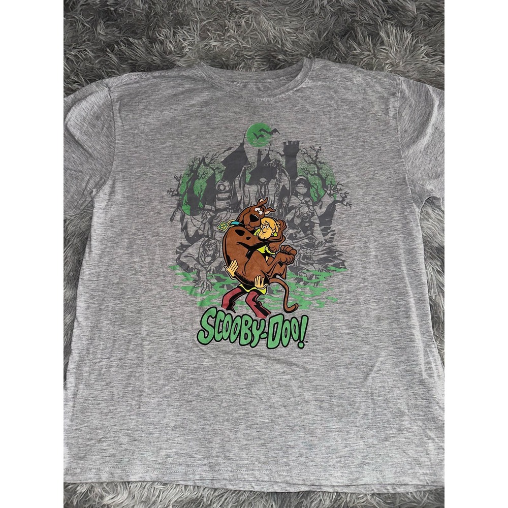 Scooby-Doo and Shaggy Villains Shirt Grey Gray Halloween XL Unisex